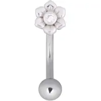 Wildcat Flower Micro Bananabell<!--641fd99ff1e95--> - 1,2 mm, 8,0 mm, Hopeinen metalli