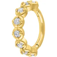 Wildcat Glamorous Hinged Ring<!--64107ad93e944--> - Kultainen metalli