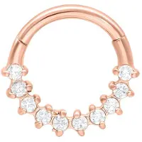 Wildcat Glamorous Septum Clicker<!--63e1feda95e0d--> - Ruusukultainen metalli