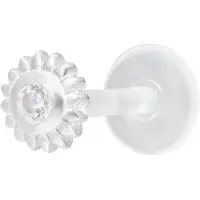 Wildcat Ice Flower Push-Fit Labret - Lävistyskoru