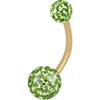 Wildcat Sealed Multi Jewelled Bananabell - 8,0 mm, Hellgrün, 4,0 mm/6,0 mm