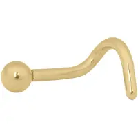 Wildcat Basic Ball Nosestud - nenäkoru - Kultainen metalli