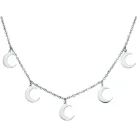 Wildcat Little Moon Necklace - kaulakoru - Hopeinen metalli