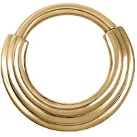 Wildcat Concave Septum Clicker - Kultainen metalli, 8,0 mm