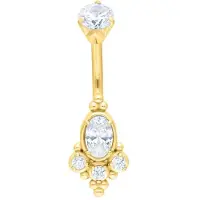 Wildcat Oriental Bindi Bananabell<!--63f8bba581a96--> - 8,0 mm, Kultainen metalli
