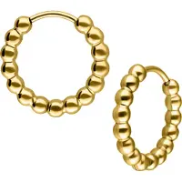 Wildcat Little Basic Bubble Hoops -korvarenkaat (pari) 10 mm - Kultainen metalli, 12,0 mm