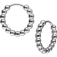 Wildcat Little Basic Bubble Hoops -korvarenkaat (pari) 10 mm - Hopeinen metalli, 10,0 mm