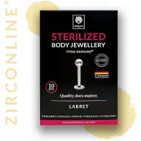 Wildcat Steriilit Micro Labret (kulta) - lävistyskorut (10 kpl pakkaus) - 9,0 mm