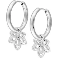 Wildcat Little Flower Hoops<!--64264d35f31ab--> - Hopeinen metalli