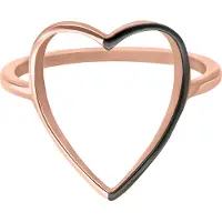 Wildcat 2 Coloured Heart - Sormus - Ruusukultainen metalli, 18,0 mm
