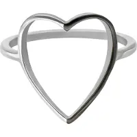 Wildcat 2 Coloured Heart - Sormus - Hopeinen metalli, 20,0 mm