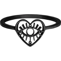Wildcat Eye - sormus - Musta metalli, 18,0 mm