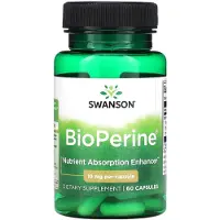 Swanson Health , BioPerine, 10 mg, 60 kapselia