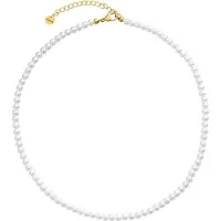 Wildcat Small Synthetic Pearl - helmikaulakoru - Kultainen metalli