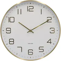 Karlsson Wall Clock Elegance Glow White - Gold - Ø 40 CM