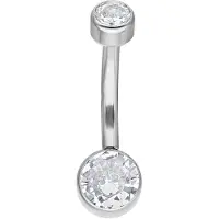 Wildcat Fiona Bananbell - lävistyskoru - 10,0 mm, Hopeinen metalli