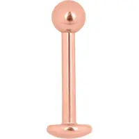 Wildcat Micro Basic Labret - Lävistyskoru - 1,2 mm, 8,0 mm, Ruusukultainen metalli