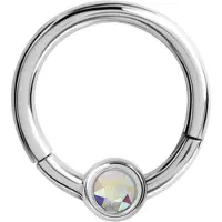Wildcat Crystal Clicker - lävistysrengas - Aurora Boreale, 4,0 mm, 9,0 mm