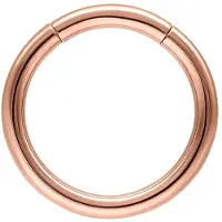 Wildcat Basic Segmentring - lävistysrengas - 1,2 mm, Ruusukultainen metalli, 7,0 mm