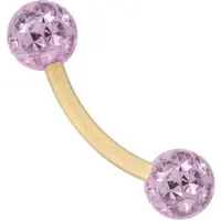 Wildcat Sealed Multi Jewelled Bananabell - 1,6 mm, 8,0 mm, Svetel Ametist, 4,0 mm