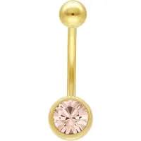 Wildcat Multicut Jewelled Navel Bananabell<!--63db4c0d053dd--> - 1,6 mm, 10,0 mm, Aprikoosi, Kultainen metalli