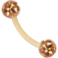 Wildcat Sealed Multi Jewelled Bananabell - 1,6 mm, 8,0 mm, Gelb, 4,0 mm