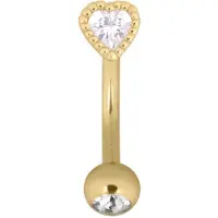 Wildcat Heart Micro Bananabell<!--641fd9517d905--> - 1,2 mm, 8,0 mm, Kultainen metalli