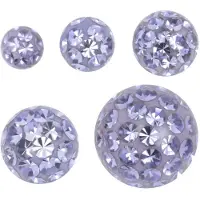 Wildcat Sealed Multi Jewelled Ball - pallo kristallikivillä - 1,6 mm, Tansaniitti, 8,0 mm