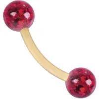 Wildcat Sealed Multi Jewelled Bananabell - 1,2 mm, 8,0 mm, Rdeča, 3,0 mm