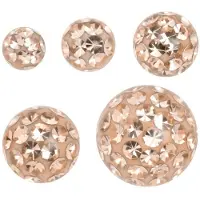 Wildcat Sealed Multi Jewelled Ball - pallo kristallikivillä - 1,6 mm, Aprikoosi, 4,0 mm