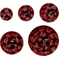 Wildcat Sealed Multi Jewelled Ball - pallo kristallikivillä - 1,2 mm, Siam, 4,0 mm