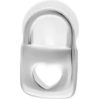 Wildcat Little Lock Push Fit Labret - 11,0 mm, Hopeinen metalli
