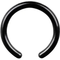 Wildcat Clip In Ring Without Ball - 2,4 mm, 16,0 mm, Schwarz