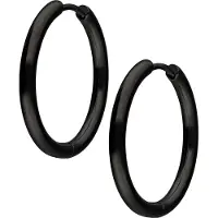 Wildcat Little Hoops - Črna, 20,0 mm
