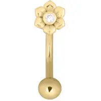 Wildcat Flower Micro Bananabell<!--641fd99ff1e95--> - 1,6 mm, 12,0 mm, Kultainen metalli