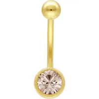 Wildcat Multicut Jewelled Navel Bananabell<!--63db4c0d053dd--> - 1,6 mm, 12,0 mm, Samppanja, Kultainen metalli