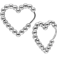 Wildcat Heart Bubble -korvarenkaat - Hopeinen metalli