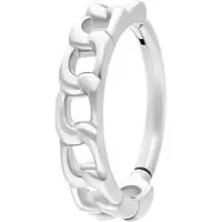 Wildcat Curb Chain Clicker - lävistysrengas - Hopeinen metalli, 8,0 mm