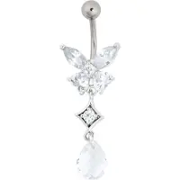 Wildcat Jewelled Butterfly With Dangle Bananabell<!--63fdbcf63e394--> - 8,0 mm