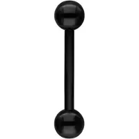 Wildcat Basic Micro Barbell - lävistyskoru - 1,2 mm, 5,0 mm, 3,0 mm, Musta metalli