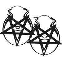 Wildcat Devil Eye Hoops<!--6401ebc3a747e-->