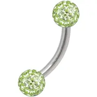 Wildcat Sealed Multi Jewelled Bananabell - 8,0 mm, Svetlo Zelena, 5,0 mm