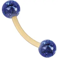 Wildcat Sealed Multi Jewelled Bananabell - 1,2 mm, 8,0 mm, Safir Modra, 4,0 mm