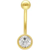 Wildcat Multicut Jewelled Navel Bananabell<!--63db4c0d053dd--> - 1,6 mm, 12,0 mm, Valkoinen, Kultainen metalli
