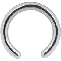 Wildcat Basic Clip In Ball Ring - lävistysrengas - 2,0 mm, 22,0 mm, Hopeinen metalli