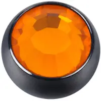Wildcat Jewelled Ball - Sonnengelb, 6,0 mm, 1,6 mm, Schwarz