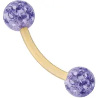 Wildcat Sealed Multi Jewelled Bananabell - 1,6 mm, 8,0 mm, Tanzanit, 4,0 mm