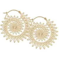 Wildcat Floral Nautilus Hoops<!--6401f0e3b34fa--> - Kultainen metalli