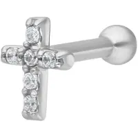 Wildcat Jewelled Cross Earbarbell<!--64082270978d5-->