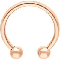 Wildcat Basic Circular Barbell - lävistyskoru - 1,2 mm, 3,0 mm, 10,0 mm, Ruusukultainen metalli